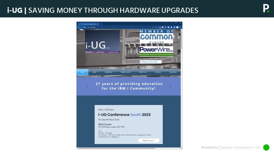 13- IUG Conference graphic for the IBM i Update March 2023