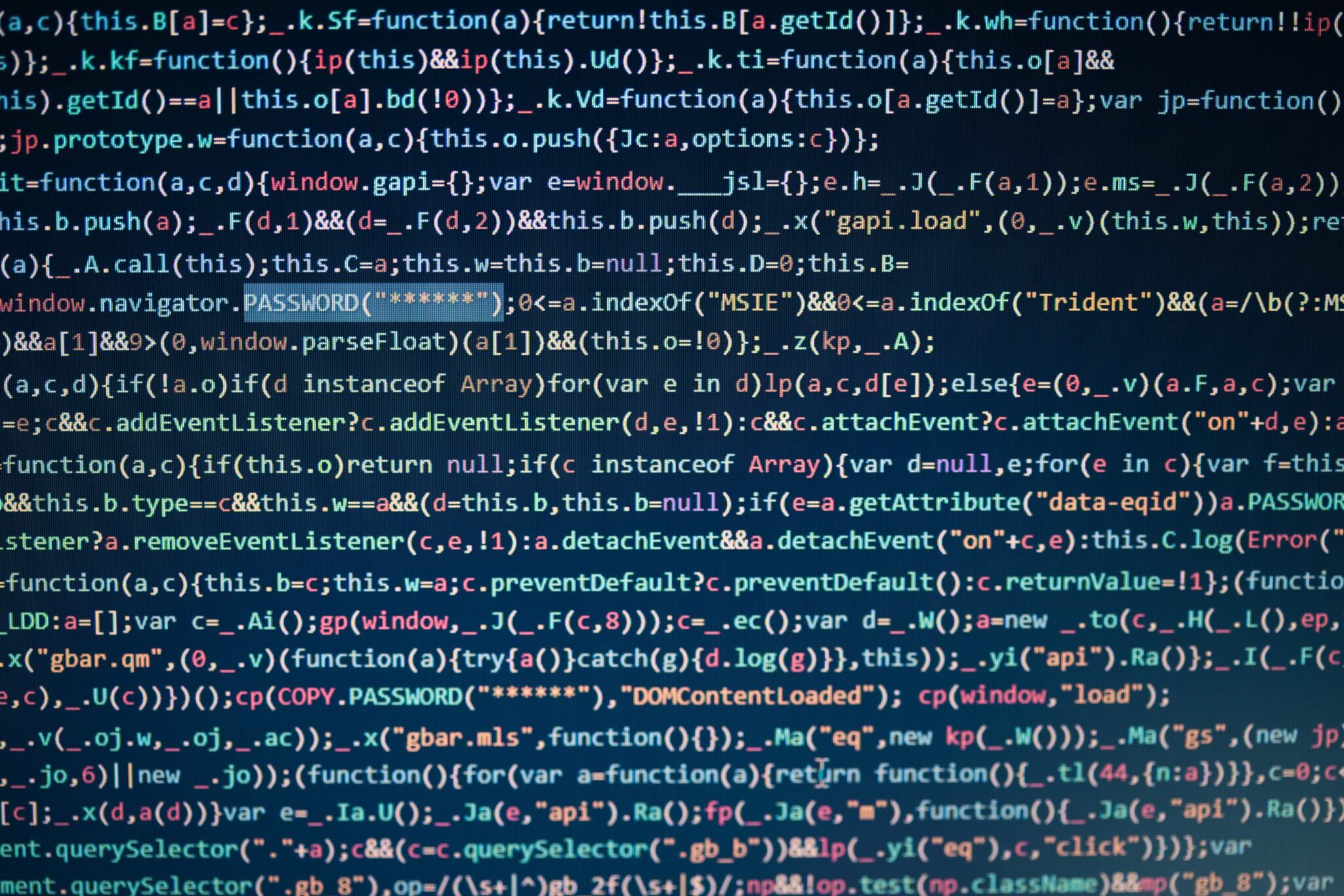 Coding screen