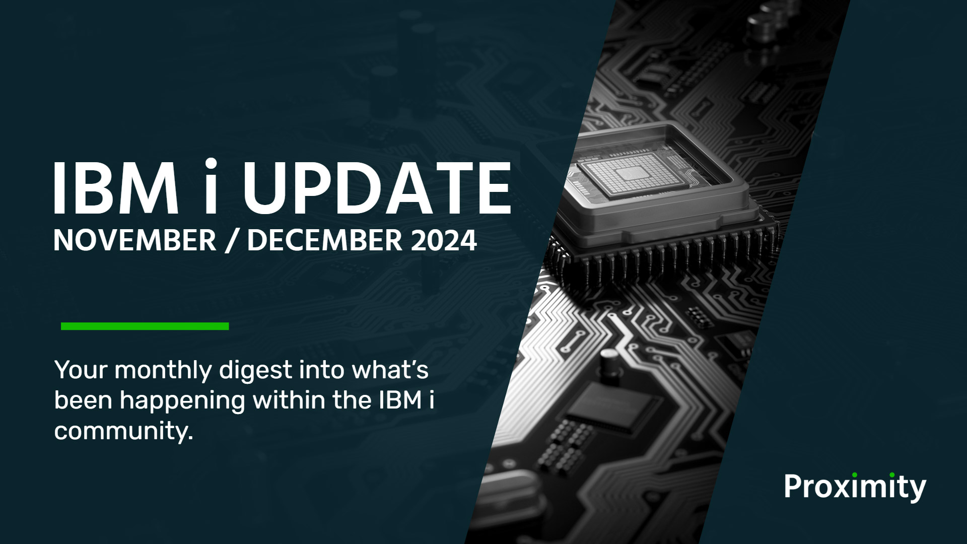 IBM i Update: November & December 2024